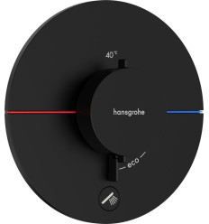 Bateria termostatyczna do 1 odbiornika z dodatkowym wyjściem, podtynkowa Czarny ShowerSelect Comfort S Hansgrohe (15562670)