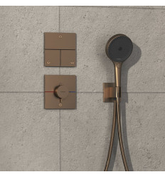 Bateria termostatyczna podtynkowa Brąz szczotkowany ShowerSelect Comfort E Hansgrohe (15575140)