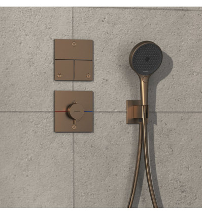 Bateria termostatyczna podtynkowa Brąz szczotkowany ShowerSelect Comfort E Hansgrohe (15575140)