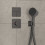 Bateria termostatyczna podtynkowa Czarny chrom ShowerSelect Comfort E Hansgrohe (15575340)