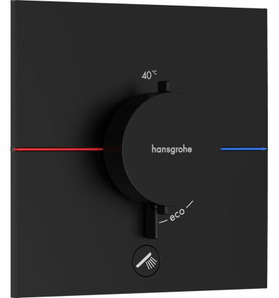 Bateria termostatyczna podtynkowa Czarny mat ShowerSelect Comfort E Hansgrohe (15575670)
