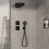 Bateria termostatyczna podtynkowa Czarny mat ShowerSelect Comfort E Hansgrohe (15575670)