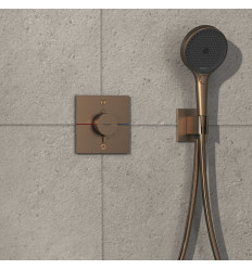 Bateria termostatyczna podtynkowa Brąz szczotkowany ShowerSelect Comfort E Hansgrohe (15578140)