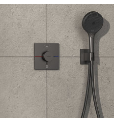 Bateria termostatyczna podtynkowa Czarny chrom ShowerSelect Comfort E Hansgrohe (15578340)