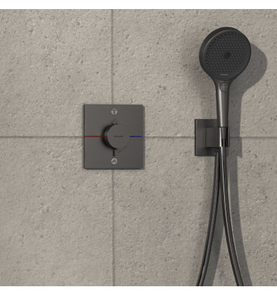 Bateria termostatyczna podtynkowa Czarny chrom ShowerSelect Comfort E Hansgrohe (15578340)