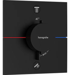 Bateria termostatyczna podtynkowa Czarny mat ShowerSelect Comfort E Hansgrohe (15578670)