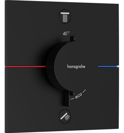 Bateria termostatyczna podtynkowa Czarny mat ShowerSelect Comfort E Hansgrohe (15578670)