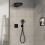 Bateria termostatyczna podtynkowa Czarny mat ShowerSelect Comfort E Hansgrohe (15578670)