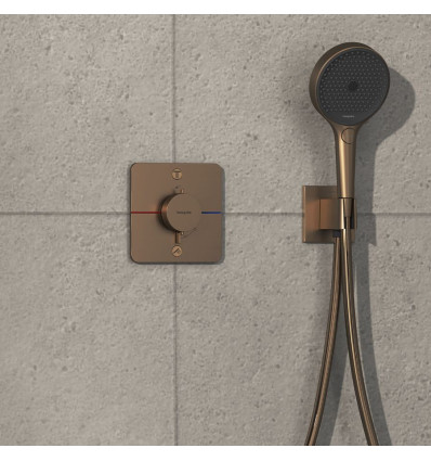 Bateria termostatyczna do 2 odbiorników zgodna z normą EN 1717, podtynkowa Brąz ShowerSelect Comfort Q Hansgrohe (15586140)