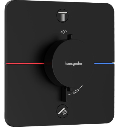 Bateria termostatyczna podtynkowa Czarny mat ShowerSelect Comfort Q Hansgrohe (15586670)