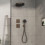 Bateria termostatyczna podtynkowa Brąz szczotkowany ShowerSelect Comfort Q Hansgrohe (15589140)