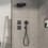 Bateria termostatyczna podtynkowa Czarny chrom ShowerSelect Comfort Q Hansgrohe (15589340)