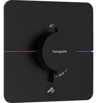 Bateria termostatyczna podtynkowa Czarny mat ShowerSelect Comfort Q Hansgrohe (15589670)