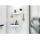Pakiet główka prysznicowa 105 3jet Activation EcoSmart, bateria prysznicowa, termostatyczna, WallStoris Hansgrohe (24250700)