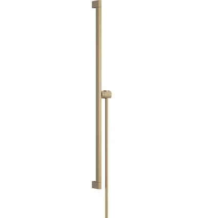 Drążek prysznicowy E Puro 90 cm z suwakiem EasySlide i wężem prysznicowym Isiflex 160cm Brąz Unica Hansgrohe (24403140)