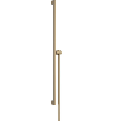 Drążek prysznicowy S Puro 90 cm z suwakiem EasySlide i wężem prysznicowym Isiflex 160cm Brąz Unica Hansgrohe (24405140)