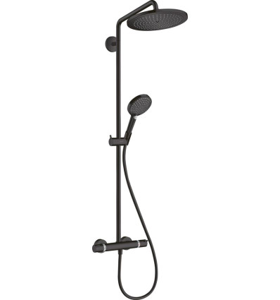 Bateria prysznicowa termostatyczna 280 EcoSmart Select 1jet Raindance Select czarny mat Hansgrohe (26891670)