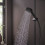System prysznicowy z drążkiem i baterią czarny mat Vernis Blend Hansgrohe (26958670)