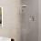 Zestaw prysznicowy 130 3jet z drążkiem S Puro 90 cm PushSlider i tekstylnym wężem Designflex Rainfinity Hansgrohe (28743700)