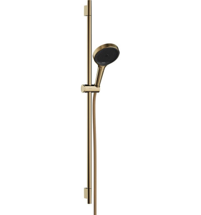 Zestaw prysznicowy 130 3jet z drążkiem S Puro 90 cm PushSlider i tekstylnym wężem Designflex Rainfinity Hansgrohe (28743990)