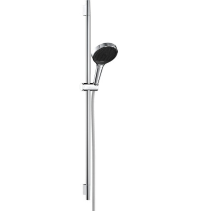 Zestaw prysznicowy 130 3jet EcoSmart z drążkiem S Puro 90 cm PushSlider i tekstylnym wężem Rainfinity Hansgrohe (28744000)