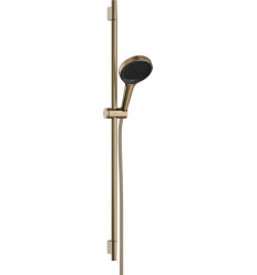 Zestaw prysznicowy 130 3jet EcoSmart z drążkiem S Puro 90 cm PushSlider i tekstylnym wężem Rainfinity Hansgrohe (28744140)