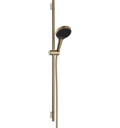 Zestaw prysznicowy 130 3jet EcoSmart z drążkiem S Puro 90 cm PushSlider i tekstylnym wężem Rainfinity Hansgrohe (28744140)