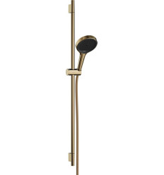 Zestaw prysznicowy 130 3jet EcoSmart z drążkiem S Puro 90 cm PushSlider i tekstylnym wężem Rainfinity Hansgrohe (28744990)