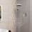 Zestaw prysznicowy z drążkiem i wężem biały mat Rainfinity Hansgrohe (28746700)