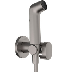 Główka prysznicowa Bidette z mieszaczem, uchwytem i wężem Czarny chrom Hansgrohe (29232340)