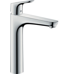 Jednouchwytowa bateria umywalkowa 190 CoolStart z 2 zakresami przepływu i kompletem odpływowym z Focus Hansgrohe (31658000)
