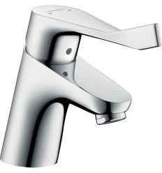 Bateria umywalkowa z długim uchwytem i korkiem z cięgłem chrom Focus Hansgrohe (31910000)