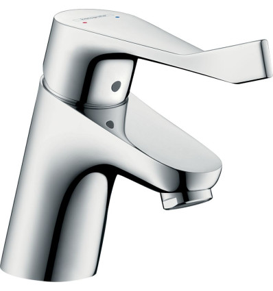 Bateria umywalkowa z długim uchwytem i korkiem z cięgłem chrom Focus Hansgrohe (31910000)