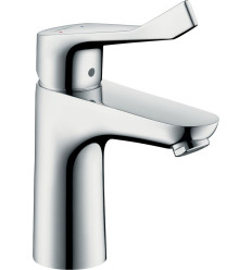 Bateria umywalkowa z długim uchwytem i korkiem chrom Focus Hansgrohe (31911000)