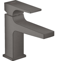 Bateria umywalkowa do małych umywalek z korkiem Czarny Chrom Metropol Hansgrohe (32500340)