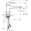 Bateria umywalkowa z korkiem Push-Open chrom Metropol Hansgrohe (32503000)