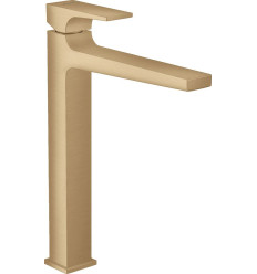 Bateria umywalkowa wysoka z korkiem brąz szczotkowany Metropol Hansgrohe (32512140)