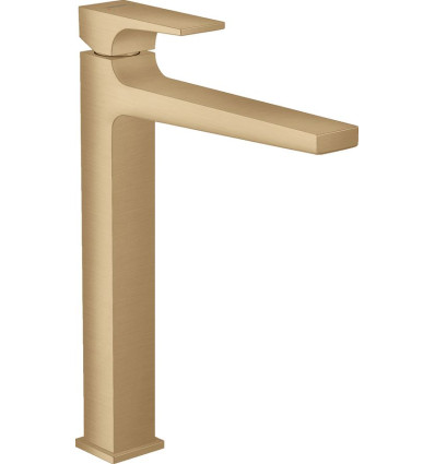 Bateria umywalkowa wysoka z korkiem brąz szczotkowany Metropol Hansgrohe (32512140)