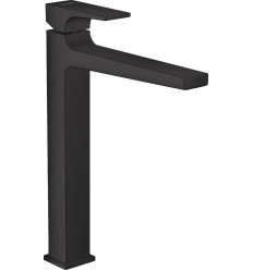 Bateria umywalkowa wysoka z korkiem czarny mat Metropol Hansgrohe (32512670)