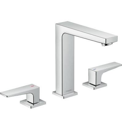 Bateria umywalkowa z uchwytami i korkiem chrom Metropol Hansgrohe (32515000)