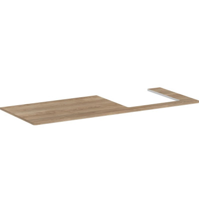 Blat 1360/550 z wycięciem po prawej stronie pod umywalkę wpuszczaną, szlifowaną 500/480 Naturalny Xelu Q Hansgrohe (54098230)