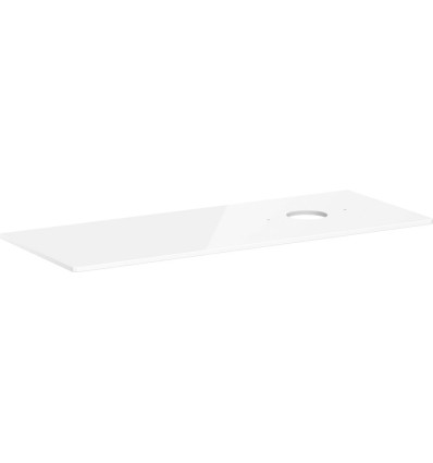 Blat 1360/550 z wycięciem po prawej stronie pod umywalkę nablatową bez otworu na baterię Biały Xelu Q Hansgrohe (54117050)