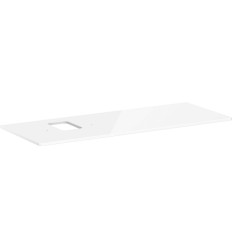 Blat 1360/550 z wycięciem po lewej stronie pod umywalkę nablatową z otworem na baterię Biały Xelu Q Hansgrohe (54123050)