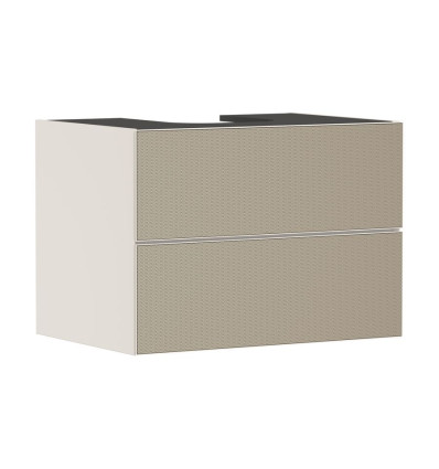 Szafka pod szlifowaną umywalkę wpuszczaną w blat/nablatową z 2 szufladami 780/550, Piaskowy Beż Xevolos E Hansgrohe (54188390)