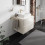 Szafka pod szlifowaną umywalkę wpuszczaną w blat/nablatową z 2 szufladami 780/550, Piaskowy Beż Xevolos E Hansgrohe (54188790)