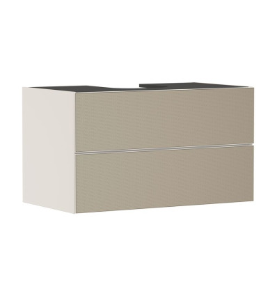 Szafka pod szlifowaną umywalkę wpuszczaną w blat/nablatową z 2 szufladami 980/550, Piaskowy Beż Xevolos E Hansgrohe (54191390)