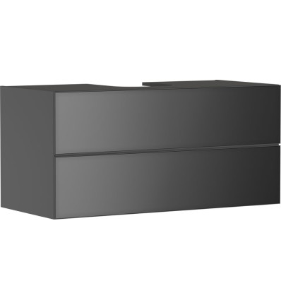 Szafka pod szlifowaną umywalkę wpuszczaną w blat/nablatową z 2 szufladami 1180/550, Szary Łupek Xevolos E Hansgrohe (54195770)