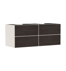 Szafka pod 2 szlifowane umywalki wpuszczane w blat/nablatowe z 4 szufladami 1370/550, Piaskowy Xevolos E Hansgrohe (54197730)