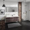 Szafka pod 2 szlifowane umywalki wpuszczane w blat/nablatowe z 4 szufladami 1570/550, Piaskowy Xevolos E Hansgrohe (54200730)