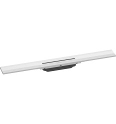 Element zewnętrzny odpływu liniowego 700 z możliwością przycięcia, montaż przyścienny Biały RainDrain Flex Hansgrohe (56050700)